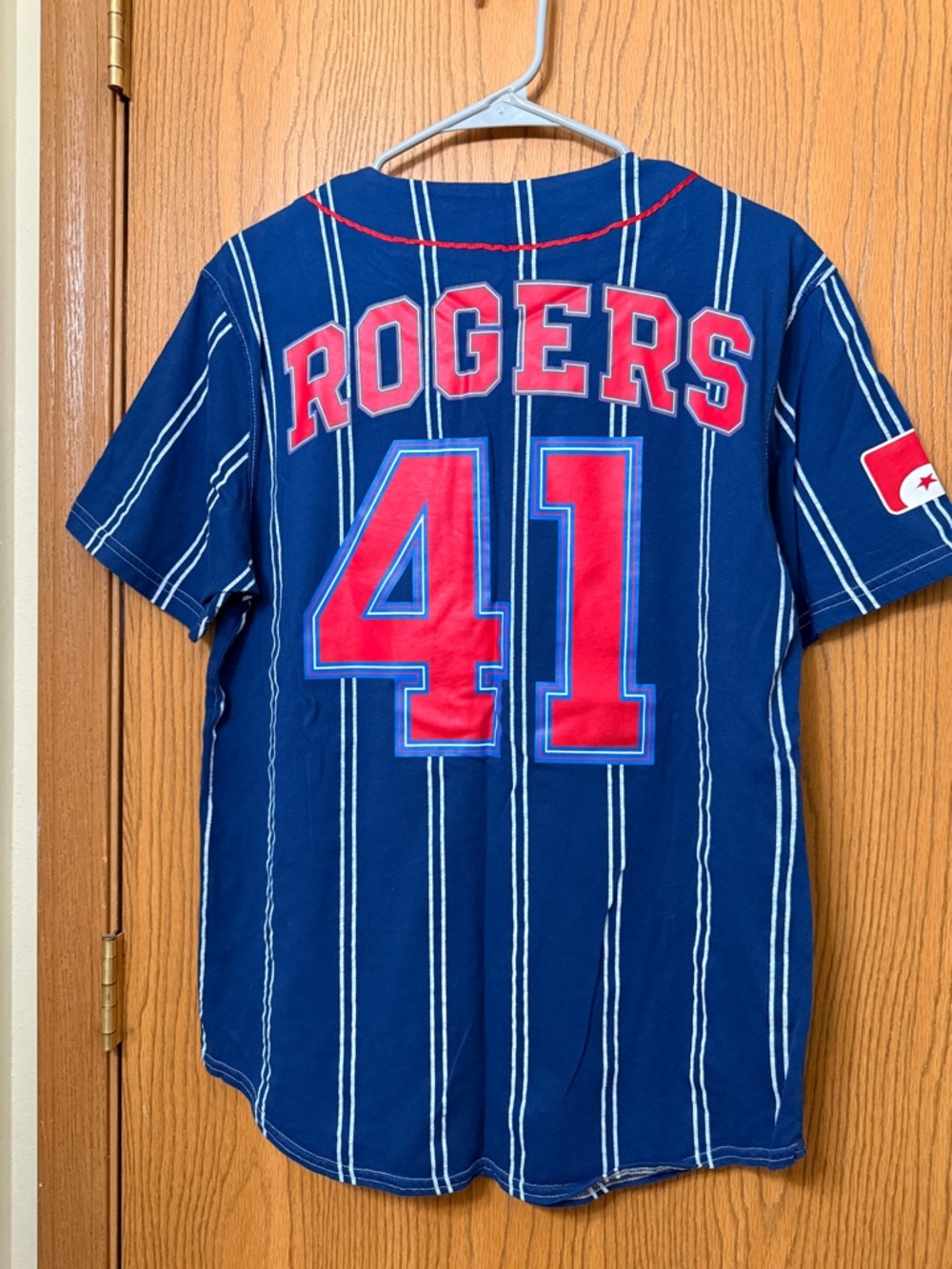 Marvel Men’s Captain America Blue Baseball Jersey Size Small - Picture 7 of 7